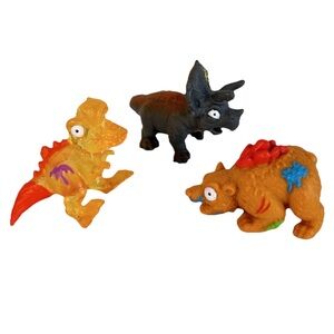 Zuru Mini Figures came from Smashers Dino Island Lot Of 3 Rubber 1/2 In - 1 in